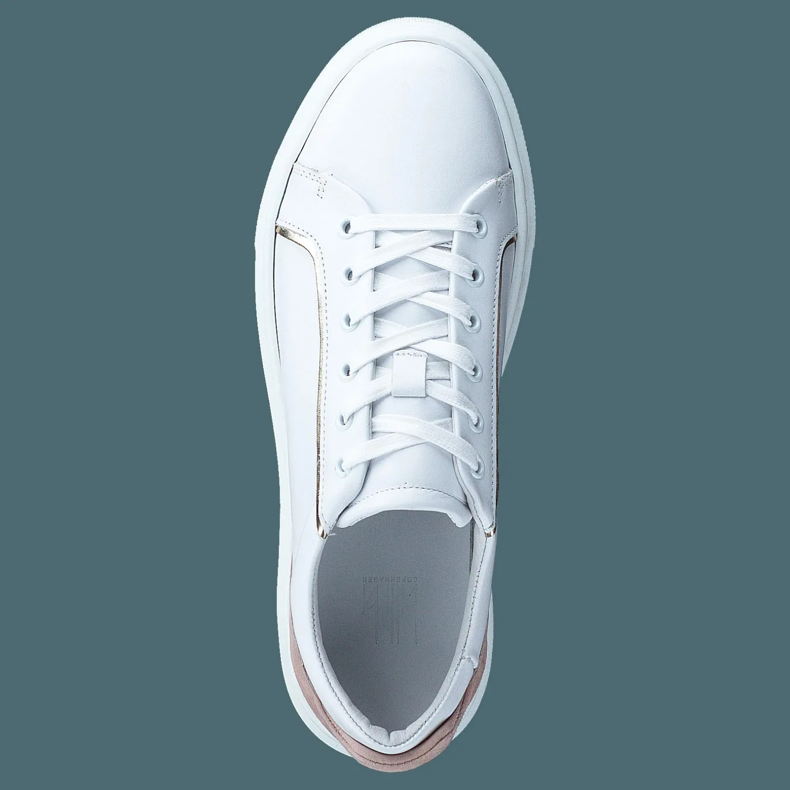 2219 White Nappa/gold/rose