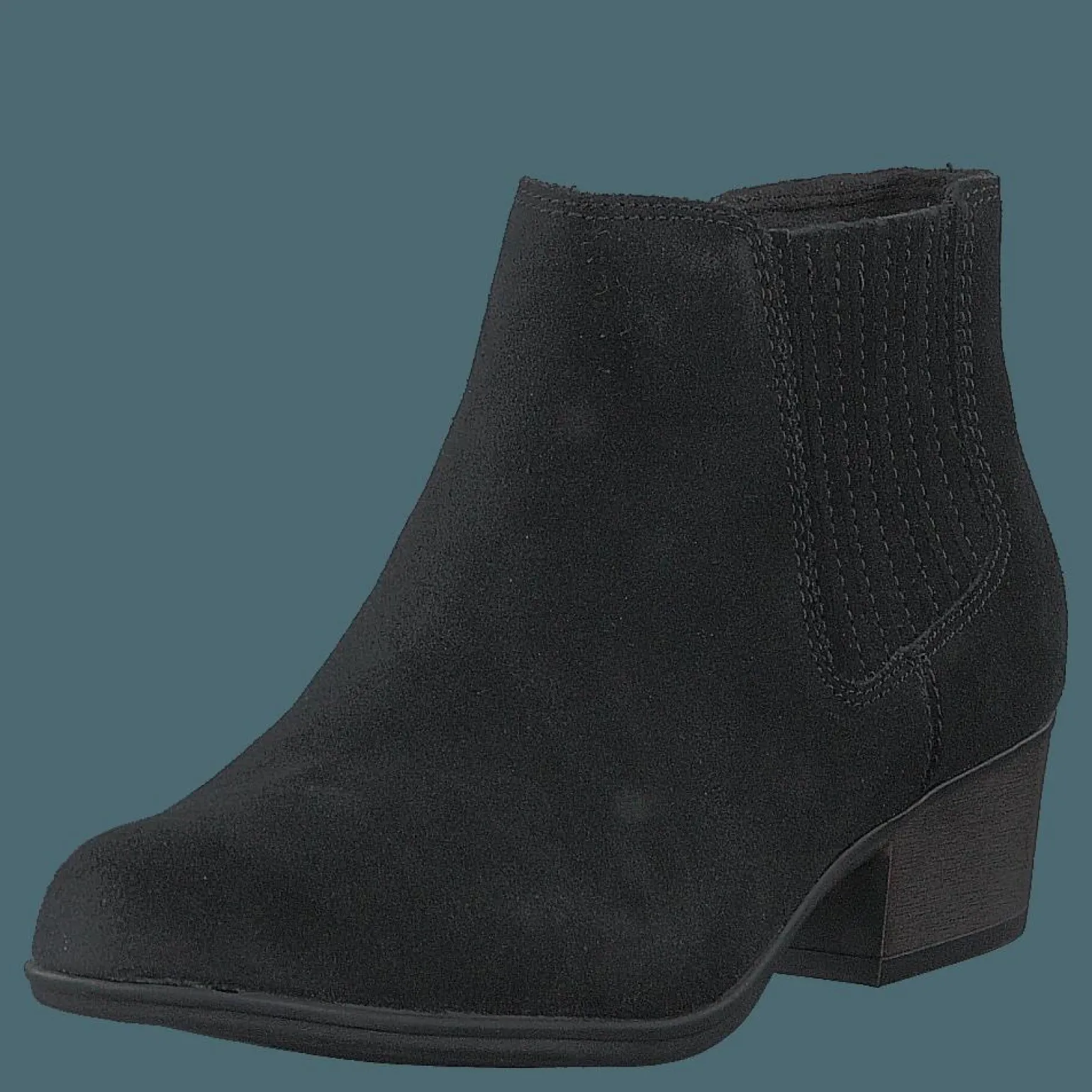 Adreena Flora Black Suede
