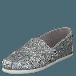 Alpargata Youth Silver Iridescent Glimmer