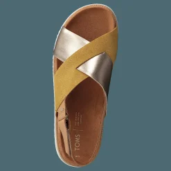 Amb Gld Suede/metall Wm Marisa Gold