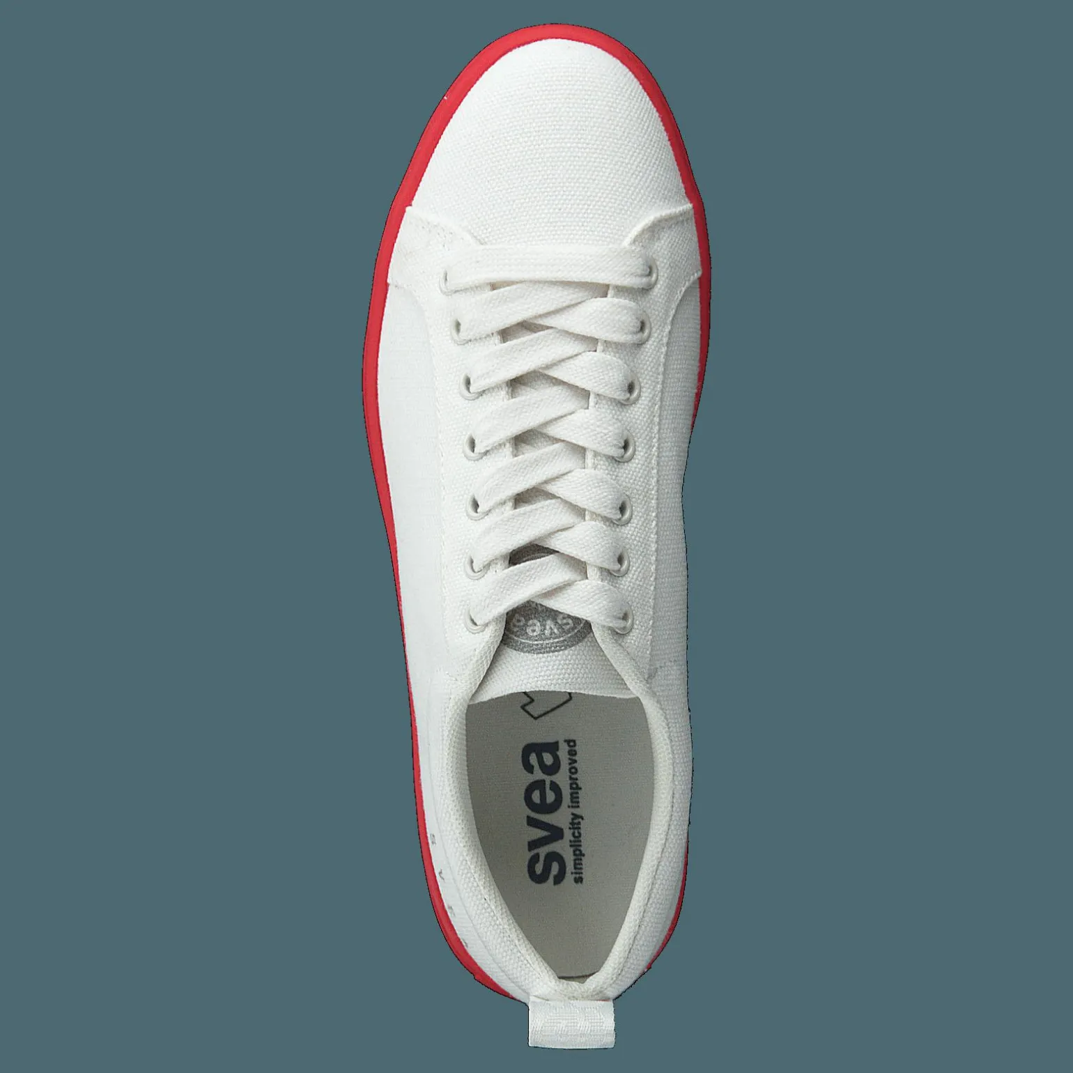 Arlo Three Antique White, Red Outsole