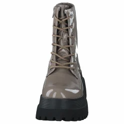 Biagas Laced Up Platform Boot  Taupe