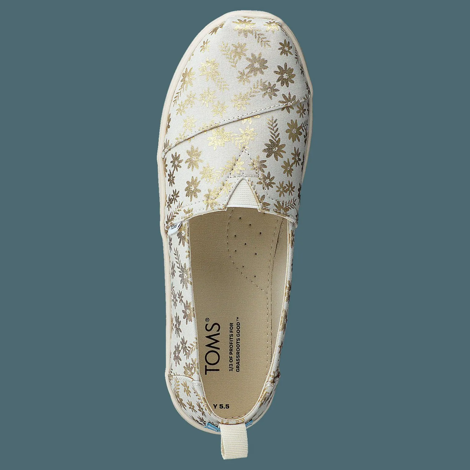 Classic Alp Foil Floral Blooms Natural Gold