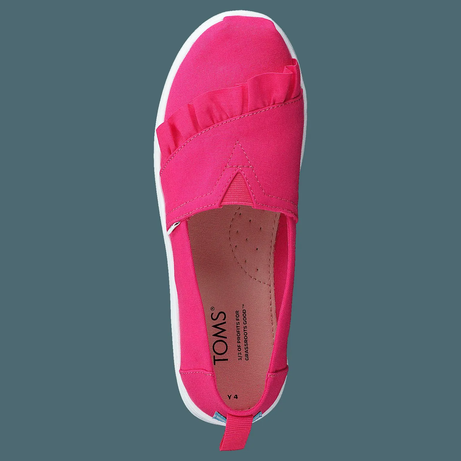 Classic Canvas Ruffle Youth Raspberry