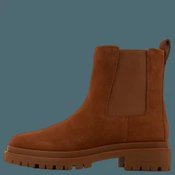 Corinne Suede Bootie Whiskey
