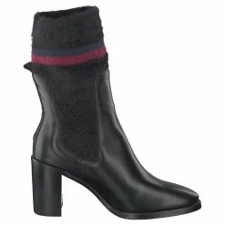 Cosy High Heel Leather Black