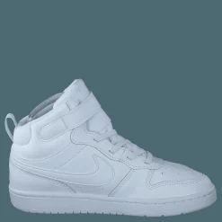 Court Borough Mid 2 Little Kids' Shoes WHITE/WHITE-WHITE