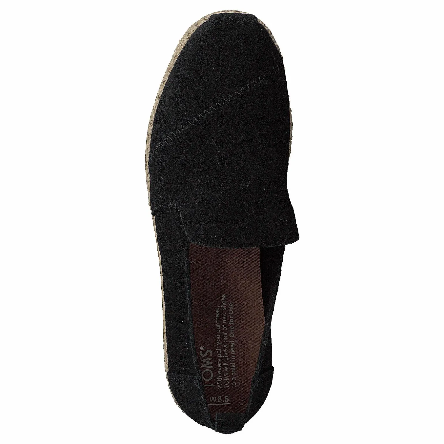 Deconstructed Alpargata Rope Black Suede