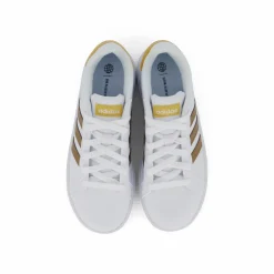 Grand Court Sustainable Lace Shoes Cloud White / Cloud White / Matte Gold