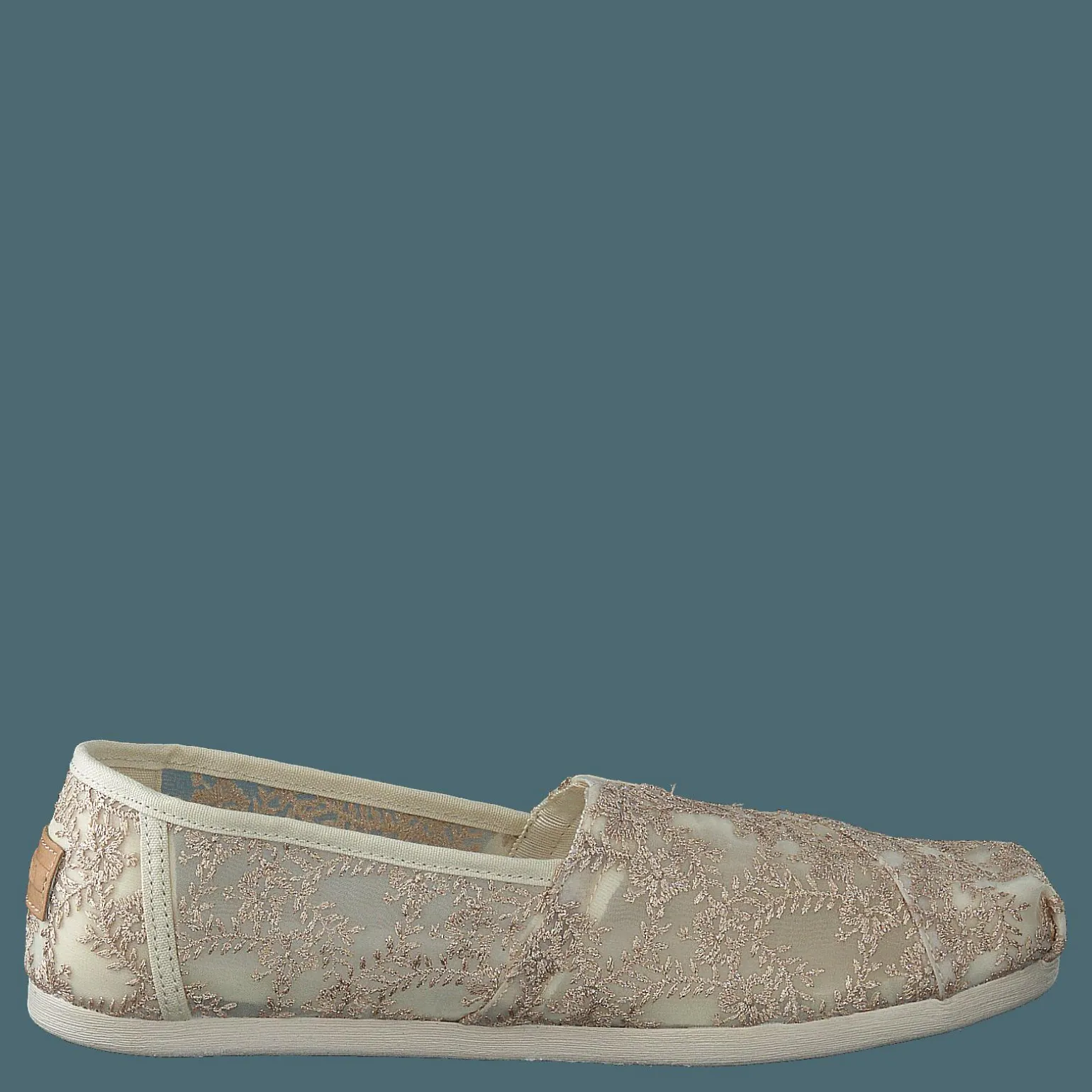 Hibiscus Floral Lace Alprg Natural Metallic
