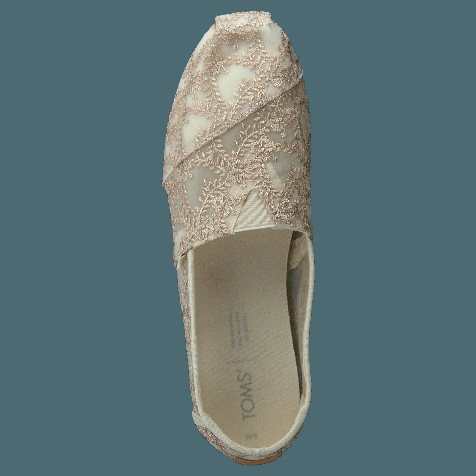 Hibiscus Floral Lace Alprg Natural Metallic