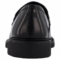 Huddles Black Leather