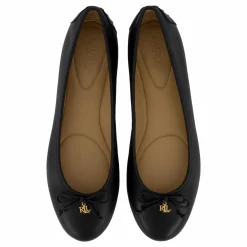 Jayna Nappa Leather Driver Flat Black