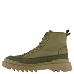 Kamiki High U Textile Kaki Green