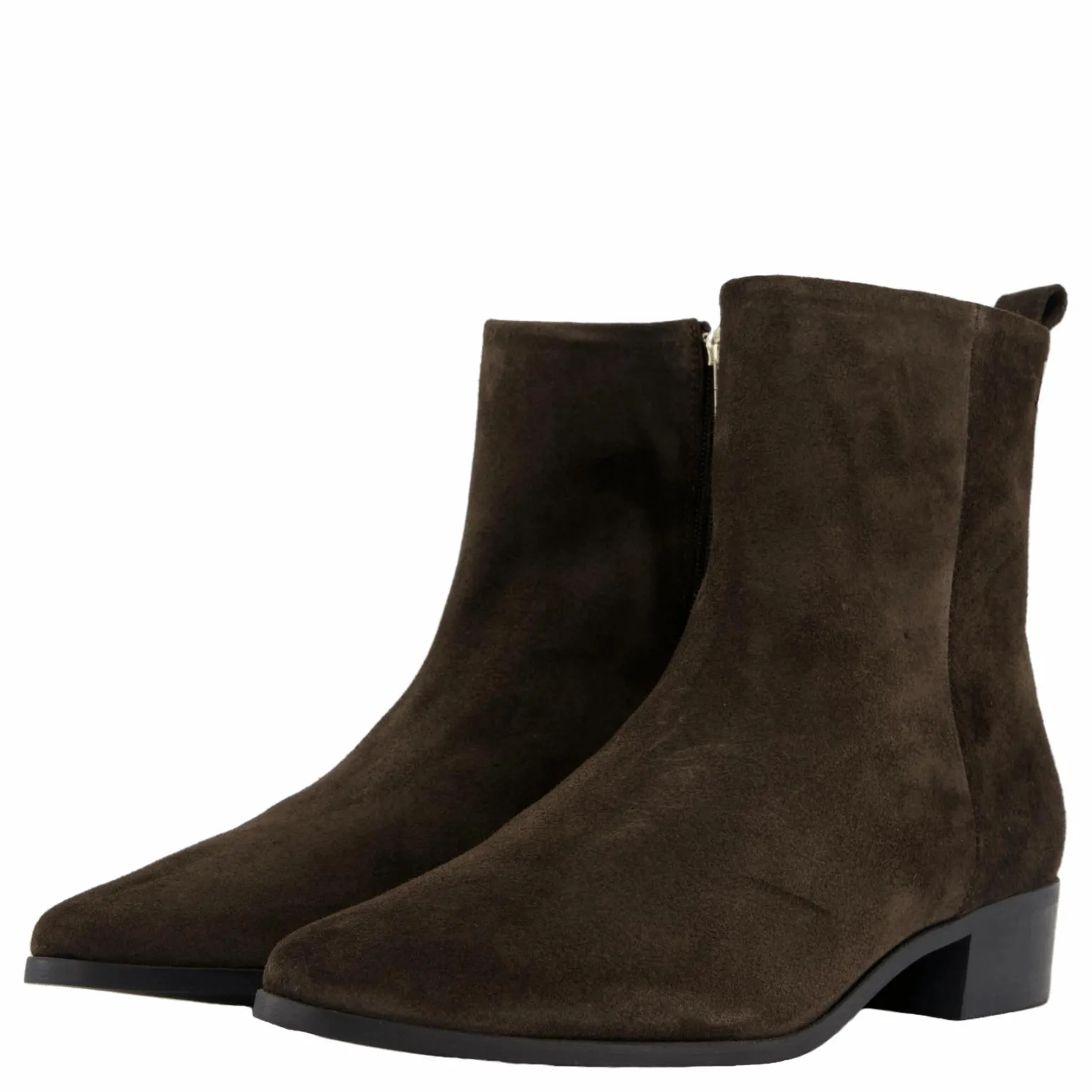 Low Cowboy Flat Suede Dark Coffee
