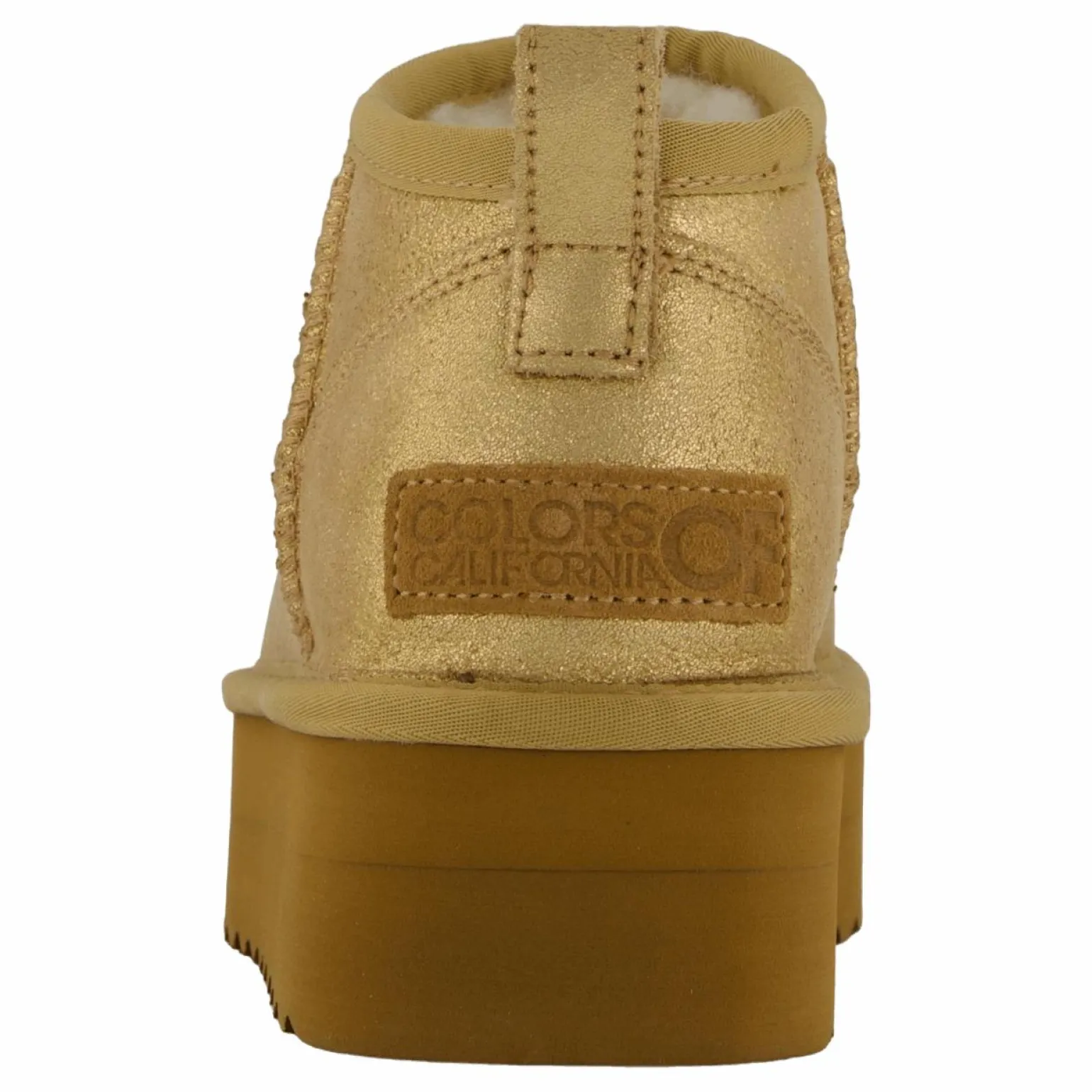 Lowboot Plateau Metallic Tan