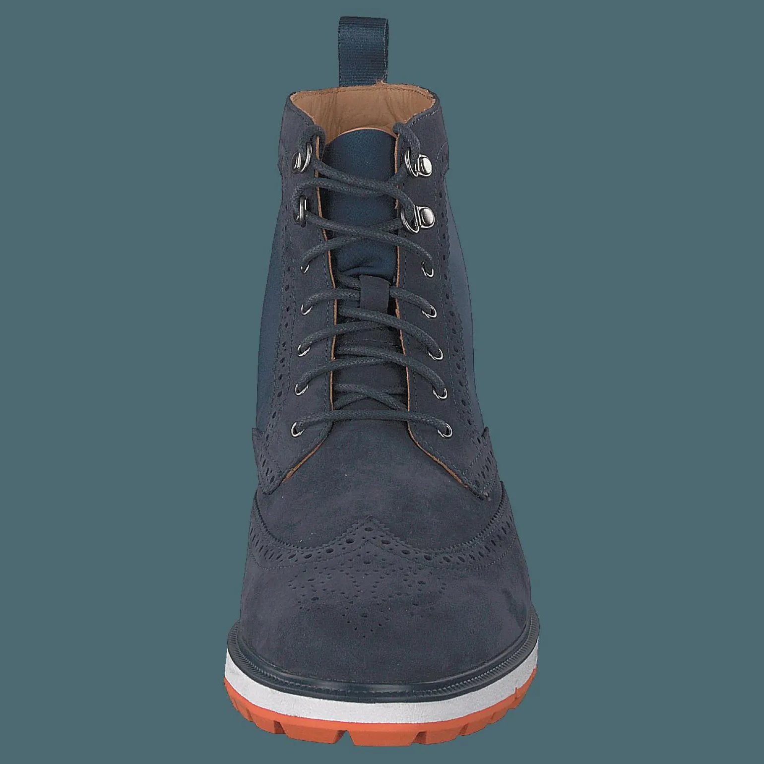 Motion Wing Tip Boot Navy/orange