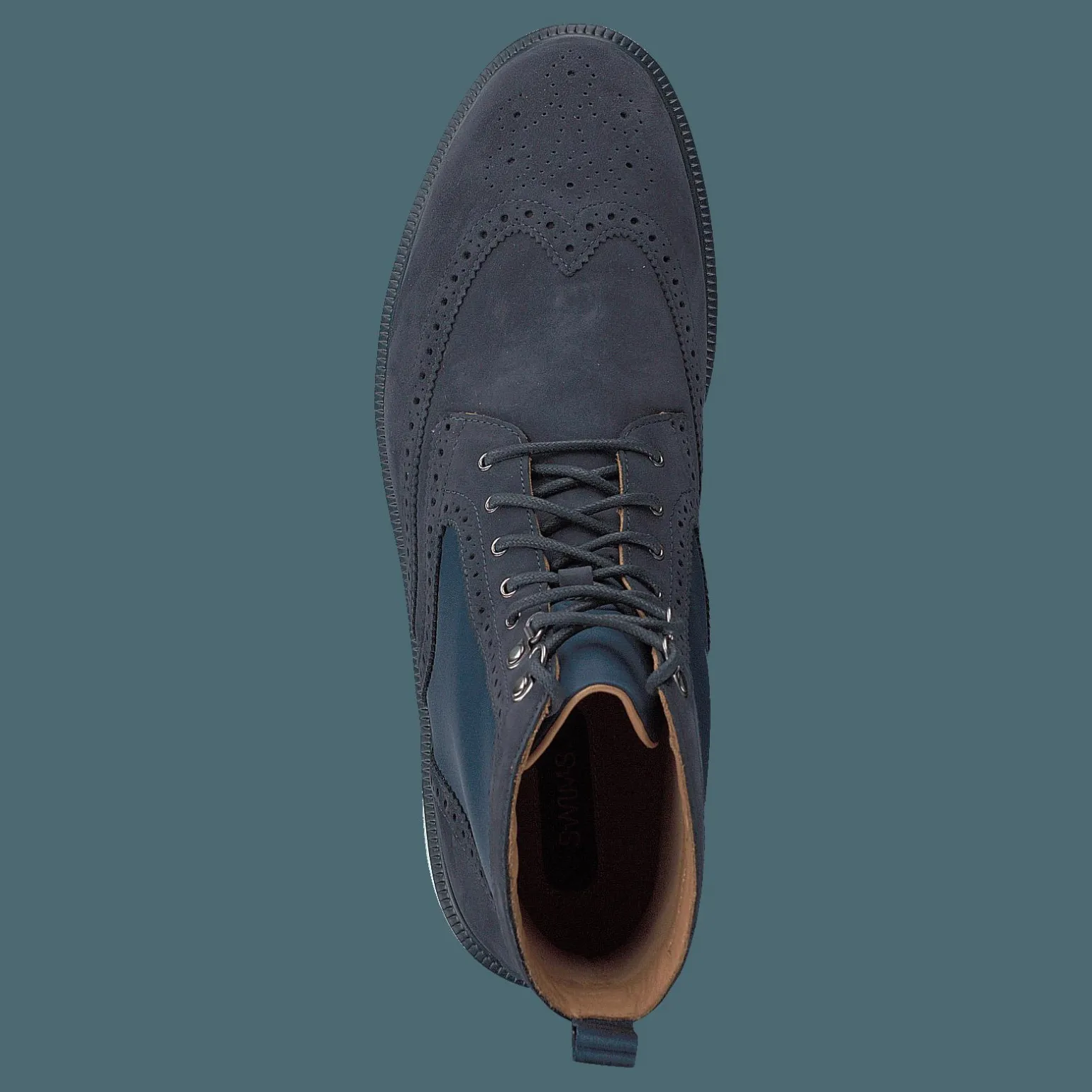 Motion Wing Tip Boot Navy/orange