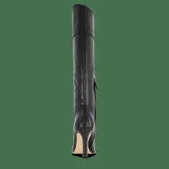Page Burnished Leather Tall Boot Black