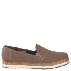 Palma Leather Wrap Taupe Grey Suede