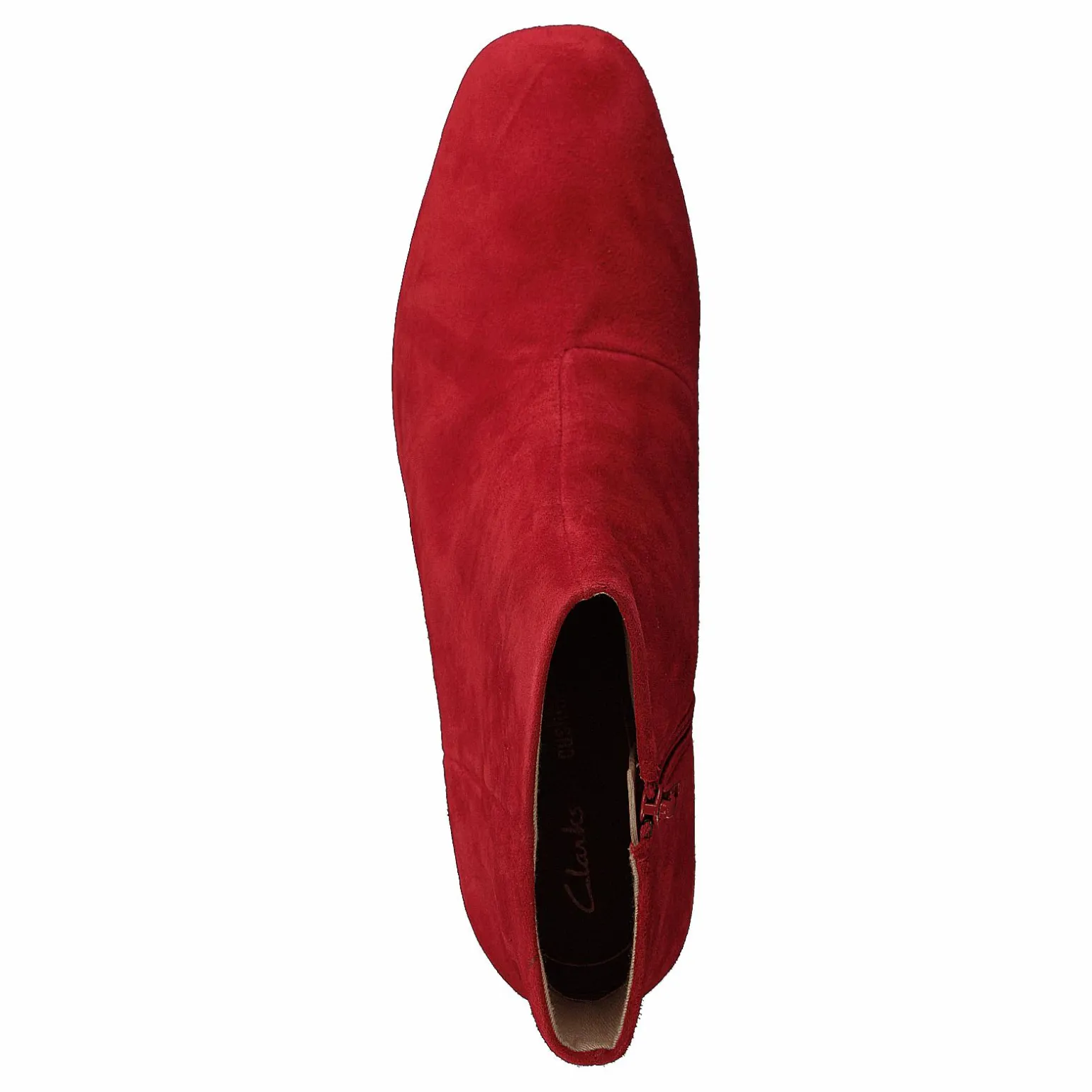 Sheer Flora Red Suede