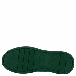 The Ella White Leather/green