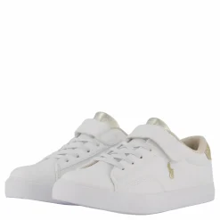Theron V Ps White Smooth Pu/gold Metallick
