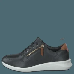 Un Rio Zip Black Leather